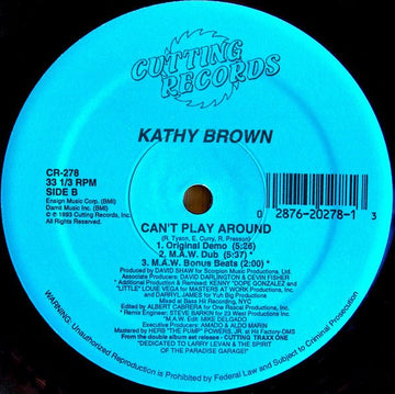 Kathy Brown - Can't Play Around Vinyl Vinly Record