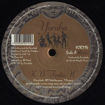 KB - Feelin U Vinyl Vinly Record