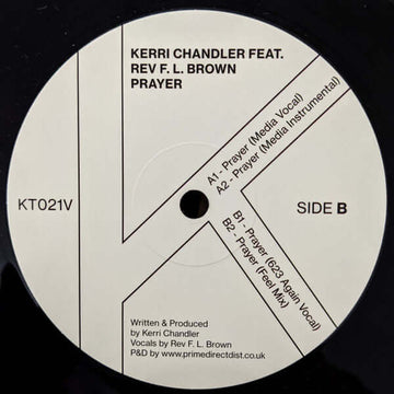 Kerri Chandler Featuring Rev F. L. Brown - Prayer Vinyl Vinly Record