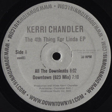 Kerri Chandler - The 4th Thing For Linda EP Vinyl Vinly Record