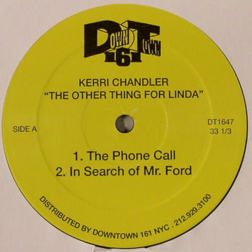 Kerri Chandler - The Other Thing For Linda Vinyl Vinly Record