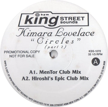 Kimara Lovelace - Circles (Part 2) Vinyl Vinly Record