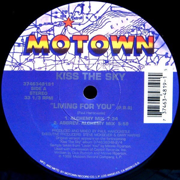 Kiss The Sky - Living For You Vinyl