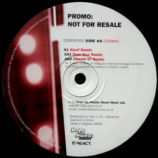 Kitachi - Spirit (The Remixes) Vinyl