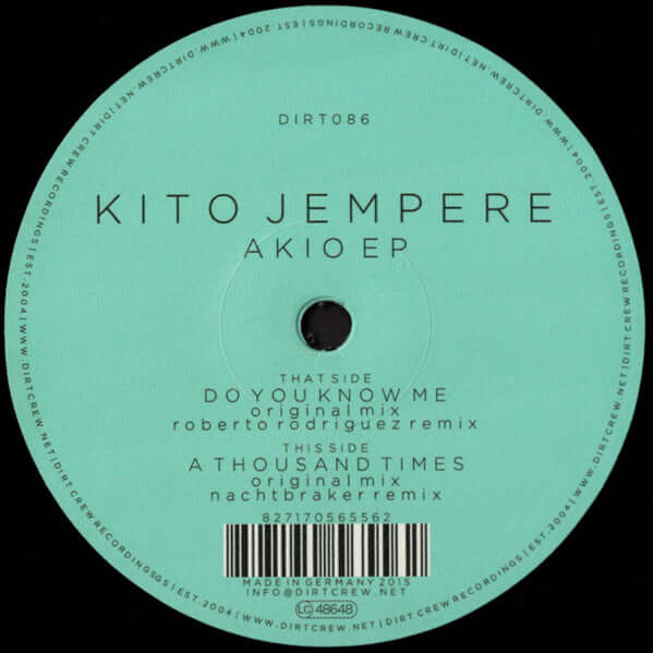 Kito Jempere - Akio EP Vinyl
