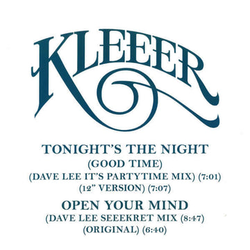 Kleeer - Tonight’s The Night (Good Time) / Open Your Mind Vinyl Vinly Record