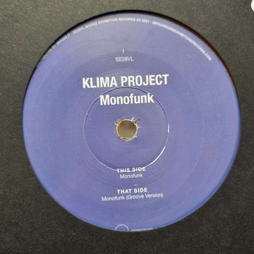Klima Project - Monofunk Vinyl Vinly Record