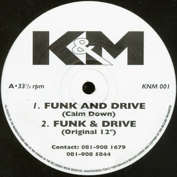 K&M - Funk & Drive Vinyl Vinly Record