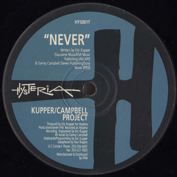 Kupper - Campbell Project - Never Vinyl Vinly Record
