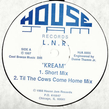 L. N. R. - Kream Vinyl Vinly Record
