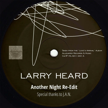 Larry Heard - Another Night KDJ Re - Edit Vinyl Vinly Record
