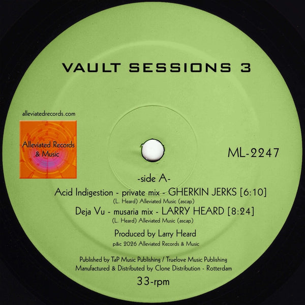 Larry Heard - Vault Sessions 3 Vinyl