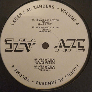 Lauer / Al Zanders - A7Edits Volume 4 Vinyl Vinly Record