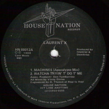 Laurent X - Machines Vinyl Vinly Record