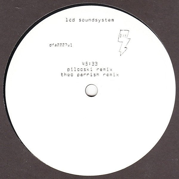 LCD Soundsystem - 45:33 (Pilooski Remix) / 45:33 (Theo Parrish Remix)