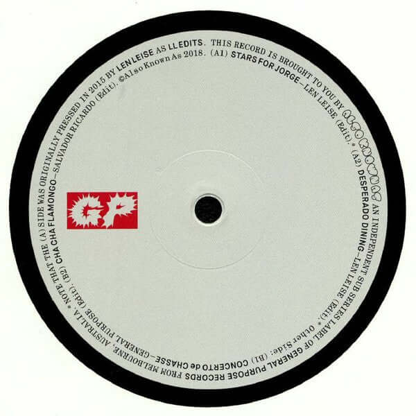 Len Leise - Also Known As Edits Vinyl