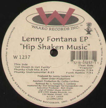 Lenny Fontana - Hip Shaken Music Vinyl Vinly Record