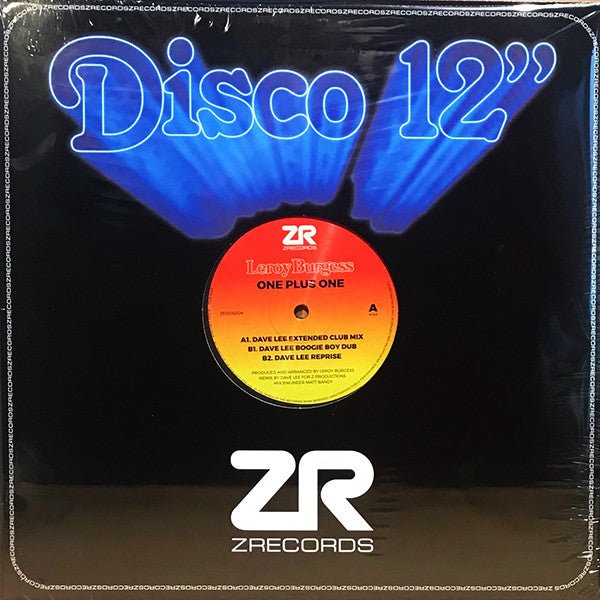 Leroy Burgess - One Plus One Vinyl