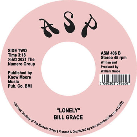 Bill Grace - Chances Go Round / Lonely - Artists Bill Grace Genre Disco, Soul Release Date 1 Jan 2023 Cat No. ASM406 Format 7" Vinyl - ASP - ASP - ASP - ASP - Vinyl Record
