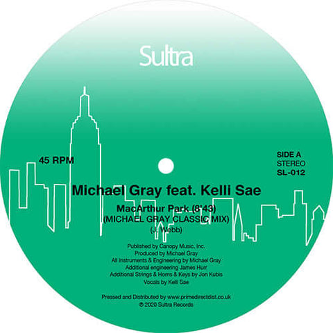 Michael Gray Featuring Kelli Sae - MacArthur Park - Artists Michael Gray Featuring Kelli Sae Genre Disco House Release Date 1 Jan 2020 Cat No. SL012 Format 12" Green Vinyl - Sultra Records - Sultra Records - Sultra Records - Sultra Records - Vinyl Record