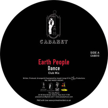 Earth People - Dance Vinly Record