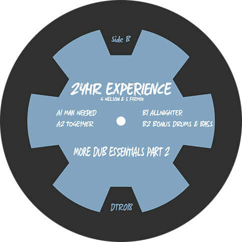 24hr Experience - More Dub Essentials Part 2 - Artists 24hr Experience Genre Garage House Release Date 1 Jan 2022 Cat No. DTR018 Format 12" Vinyl - Digital Tape Recordings - Digital Tape Recordings - Digital Tape Recordings - Digital Tape Recordings - Vinyl Record