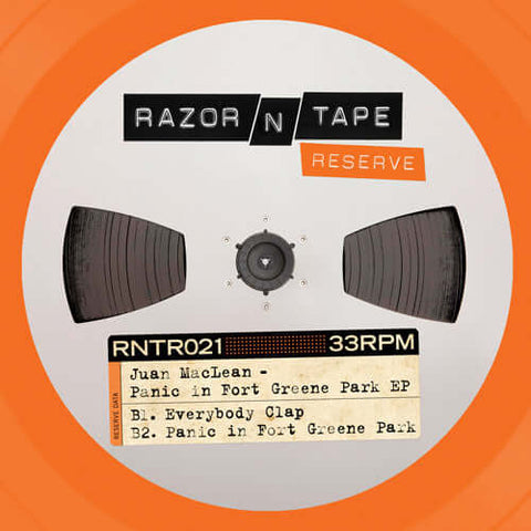 Juan MacLean - Panic in Fort Greene Park EP - Artists Juan MacLean Genre Nu-Disco, House, Deep House, Boogie Release Date 1 Jan 2018 Cat No. RNTR021 Format 12" Orange Vinyl - Razor-N-Tape Reserve - Razor-N-Tape Reserve - Razor-N-Tape Reserve - Razor-N-Tap - Vinyl Record
