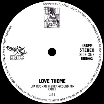 ISAAC - Love Theme - Ilijia Rudman - Higher Ground Mixes Vinly Record