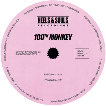 Artists 100th Monkey Style Balearic, House, Downtempo Release Date 21 Jun 2024 Cat No. HSREC009 Format 12