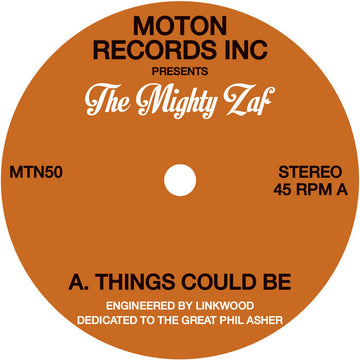 Moton Records Inc Presents - The Mighty Zaf Vinly Record