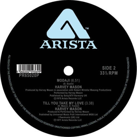 Harvey Mason - Groovin You - Artists Harvey Mason Genre Disco, Jazz-Funk Release Date 1 Jan 2019 Cat No. PR65020P Format 12" Vinyl - Arista - Arista - Arista - Arista - Vinyl Record