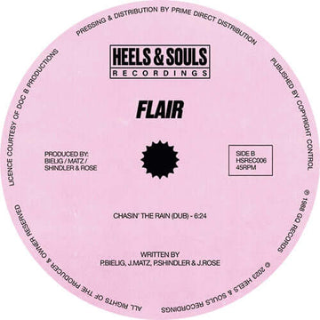 Flair - Chasin The Rain - Artists Flair Genre Street Soul, Reissue Release Date 1 Jan 2023 Cat No. HSREC006 Format 12