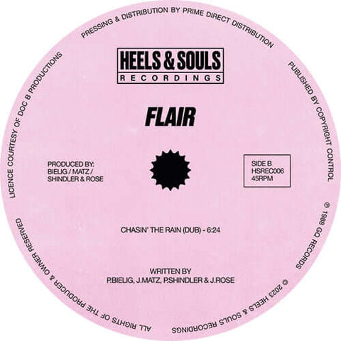 Flair - Chasin The Rain - Artists Flair Genre Street Soul, Reissue Release Date 1 Jan 2023 Cat No. HSREC006 Format 12" Vinyl - Heels & Souls Recordings - Heels & Souls Recordings - Heels & Souls Recordings - Heels & Souls Recordings - Vinyl Record