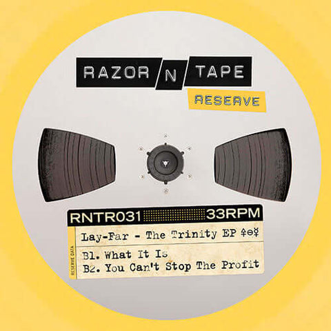 Lay-Far - The Trinity EP - Artists Lay-Far Genre House, Deep House, Nu-Disco, Future Jazz Release Date 1 Jan 2020 Cat No. RNTR031 Format 12" Yellow Vinyl - Razor-N-Tape Reserve - Razor-N-Tape Reserve - Razor-N-Tape Reserve - Razor-N-Tape Reserve - Vinyl Record