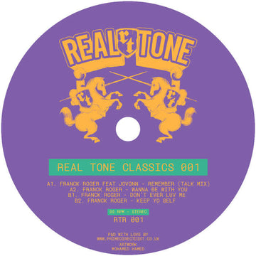 DJ Support from the full Deep House crew. Real Tone Classics, a limited-edition vinyl collection featuring four timeless tracks from the legendary Real Tone Records vaults. PRE-ORDER ITEM Expected in stock between 19th July - 2nd August PLEASE ORDER PRE-O Vinly Record