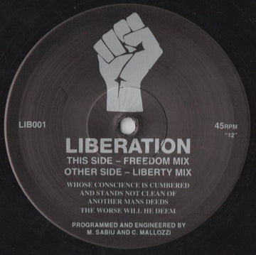 Liberation - Liberation Vinyl Vinly Record