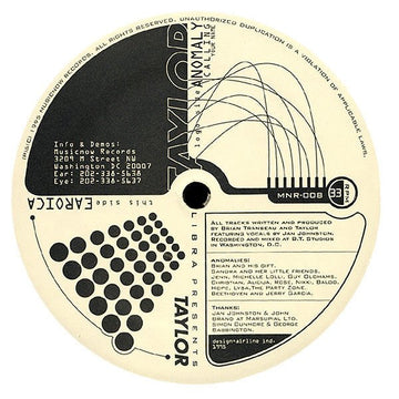 Libra Presents Taylor - Anomaly (Calling Your Name) / Earoica Vinyl Vinly Record