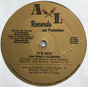 Lisa Perez & Illusions - It's Hot Vinyl Vinly Record