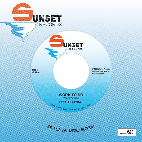 Lloyd Hemmings - Work To Do Vinyl