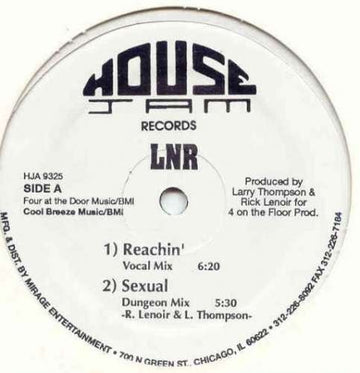 LNR - Reachin' Vinyl Vinly Record