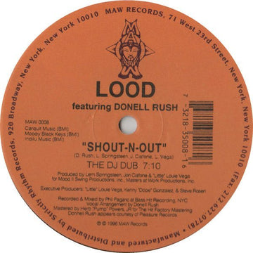 Lood Featuring Donell Rush - Shout - N - Out Vinyl Vinly Record