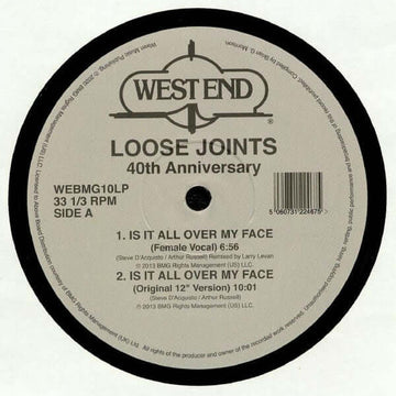 Loose Joints - Is It All Over My Face (40th Anniversary) Vinyl Vinly Record