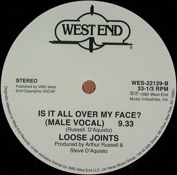 Loose Joints - Is It All Over My Face? Vinyl Vinly Record