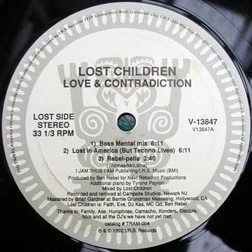 Lost Children - Love & Contradiction Vinyl Vinly Record