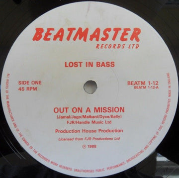 Lost In Bass - Out On A Mission Vinyl Vinly Record