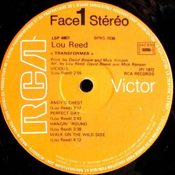 Lou Reed - Transformer Vinyl Vinly Record