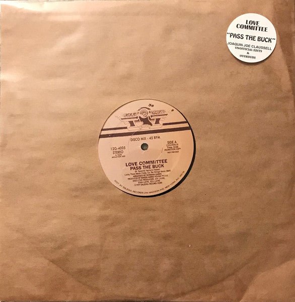 Love Committee - Pass The Buck Vinyl