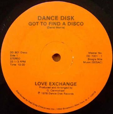 Love Exchange - Got To Find A Disco Vinyl Vinly Record