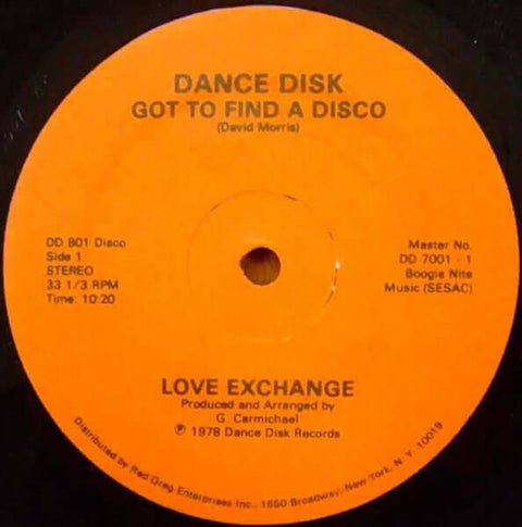 Love Exchange - Got To Find A Disco Vinyl - Vinyl Record