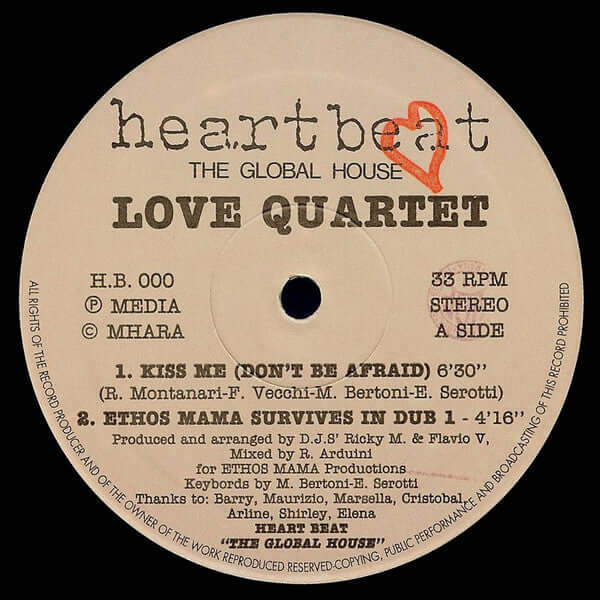 Love Quartet - Kiss Me (Don't Be Afraid) Vinyl